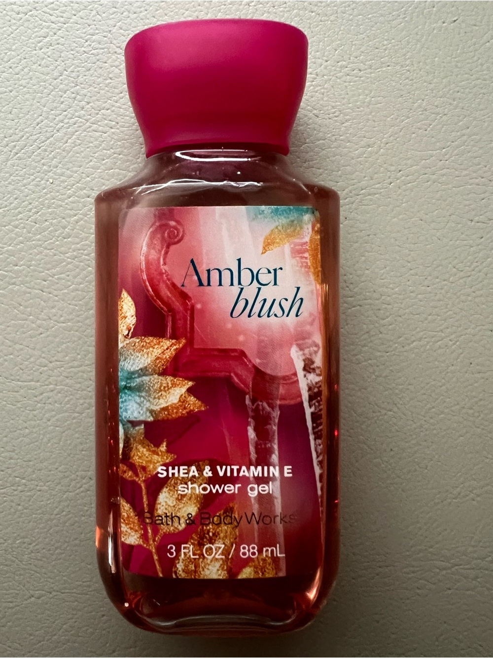 Bath & Body Works Amber Blush Shower Gel - Fuchsia Cap